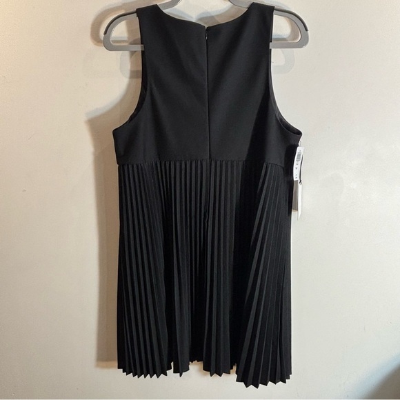 SUNDAY BEST Sz L Trish Dress Lined Pleated Deep V-Neck by Aritzia NEW WITH TAGS - Picture 11 of 14